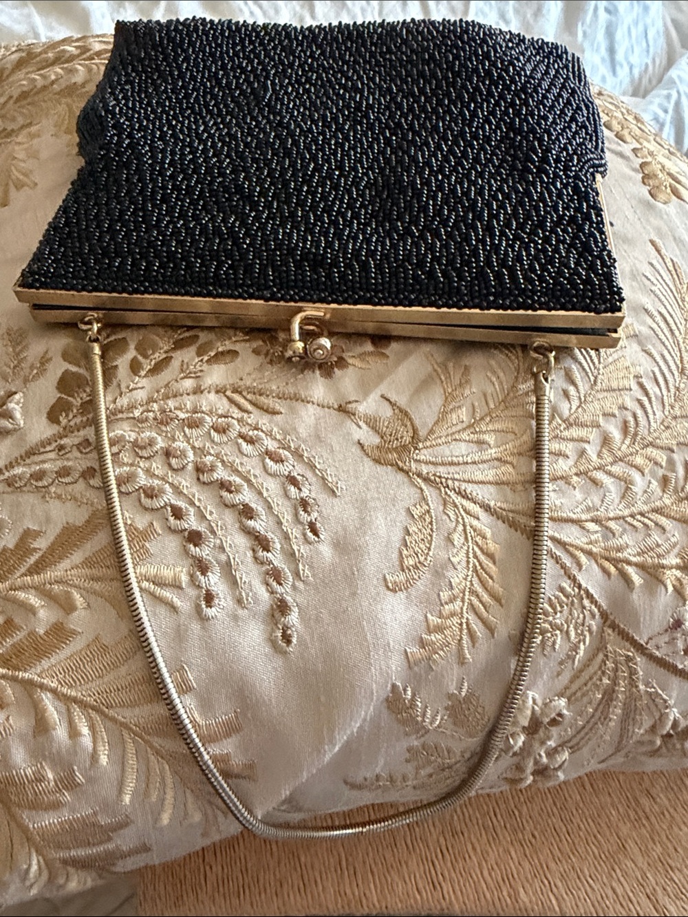 Elegant vintage Black Beaded evening bag - Picture 16 of 16